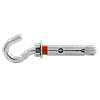 Cheville métallique pour charge légère crochet ouvert - Acier image 0
