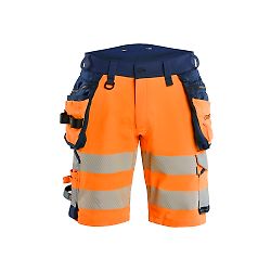 Short de travail haute visibilité stretch 4D 1120 - Orange/Marine image