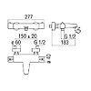 Mitigeur thermostatique bain douche Ancoswing 2 - chrome image 1