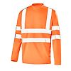 T-SHIRT MANCHES LONGUES BASE 2 ORANGE FLUO image 5