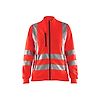 Sweat de travail zippé haute visibilité femme 3308 - Rouge fluo image 0