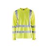 T-shirt de travail manches longues haute visibilité col V anti-UV 3381 - Jaune fluo image 0