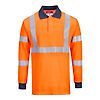 Polo résistant à la flamme avec norme RIS Orange image 2