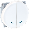 Interrupteur combiné double poussoir lumineux - COMETE image 0