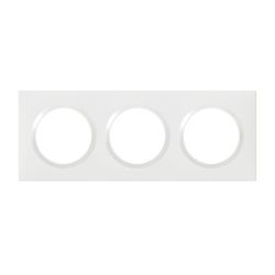 Plaque de finition dooxie 3 postes finition blanc image