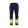 Pantalon de travail haute visibilité stretch 1558 - Marine/Jaune fluo image 0