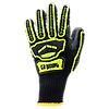 Lot de 6 paires de gants sans couture EUROSTRONG VIBE - Noir/Jaune image 0