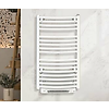Sèche serviettes cintré eau chaude soufflant H1537xl550xP143mm - 724/950W - Blanc image 0