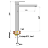 Mitigeur lavabo bec haut PLAZA image 2