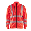 Sweat de travail zippé haute visibilité 3563 - Rouge fluo image 0