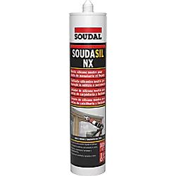 Mastic silicone bâtiment neutre blanc - Soudasil NX - Menuiserie Façade image