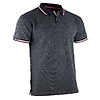 Polo de travail MC maille piquée chinée LORD - GRIS CHINÉ FONCÉ image 0