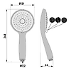 Douchette ABS Spirit - Douchette 3 jets - Ø 120 mm image 3