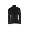 Haut de sous-vêtements col zippé WARM 4891 - Noir image 0