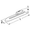 Platoir flamand pointu - lame inox - manche bi-composant - dim. 110x90x455 mm image 1