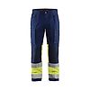 Pantalon de travail haute visibilité stretch 1551 - Marine/Jaune fluo image 0