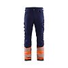 Pantalon de travail stretch haute visibilité classe 1 1193 - Marine/Orange image 0