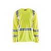 T-shirt de travail manches longues haute visibilité col V anti-UV anti-odeur 3383 - Jaune fluo image 0
