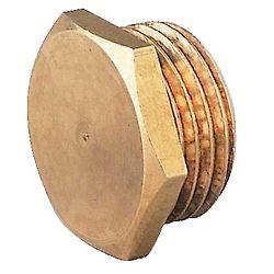 Bouchon laiton tête 6pans mâle à visser image