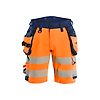 Short de travail haute visibilité stretch 4D 1120 - Orange/Marine image 0